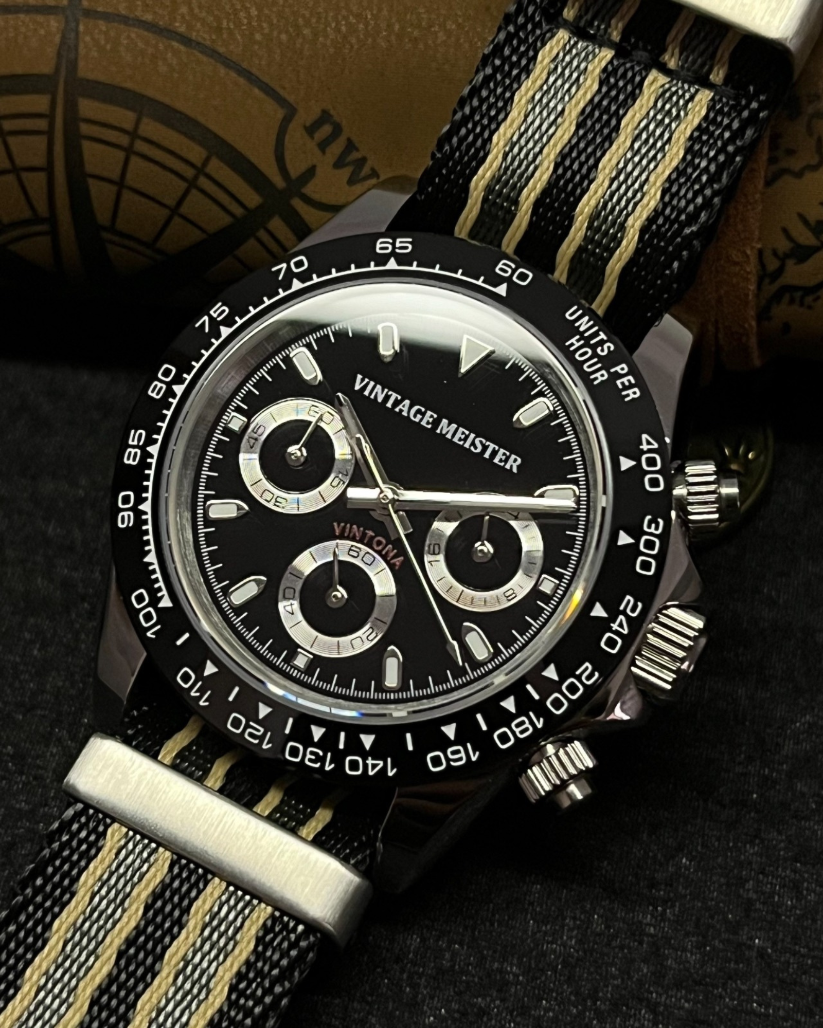 Chronograph Watch - Black Dial