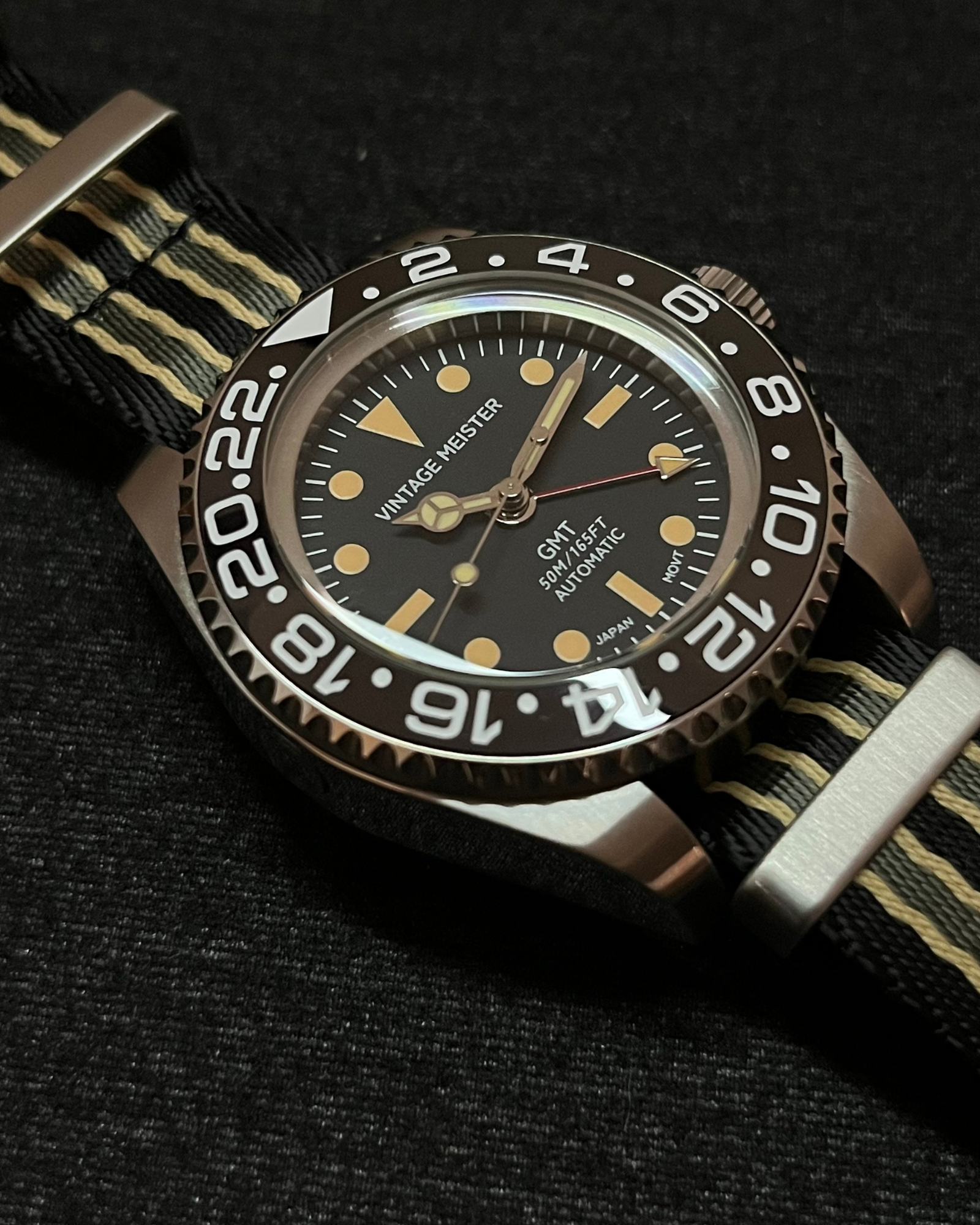 Automatic Vintage GMT Watch - 44MM Case