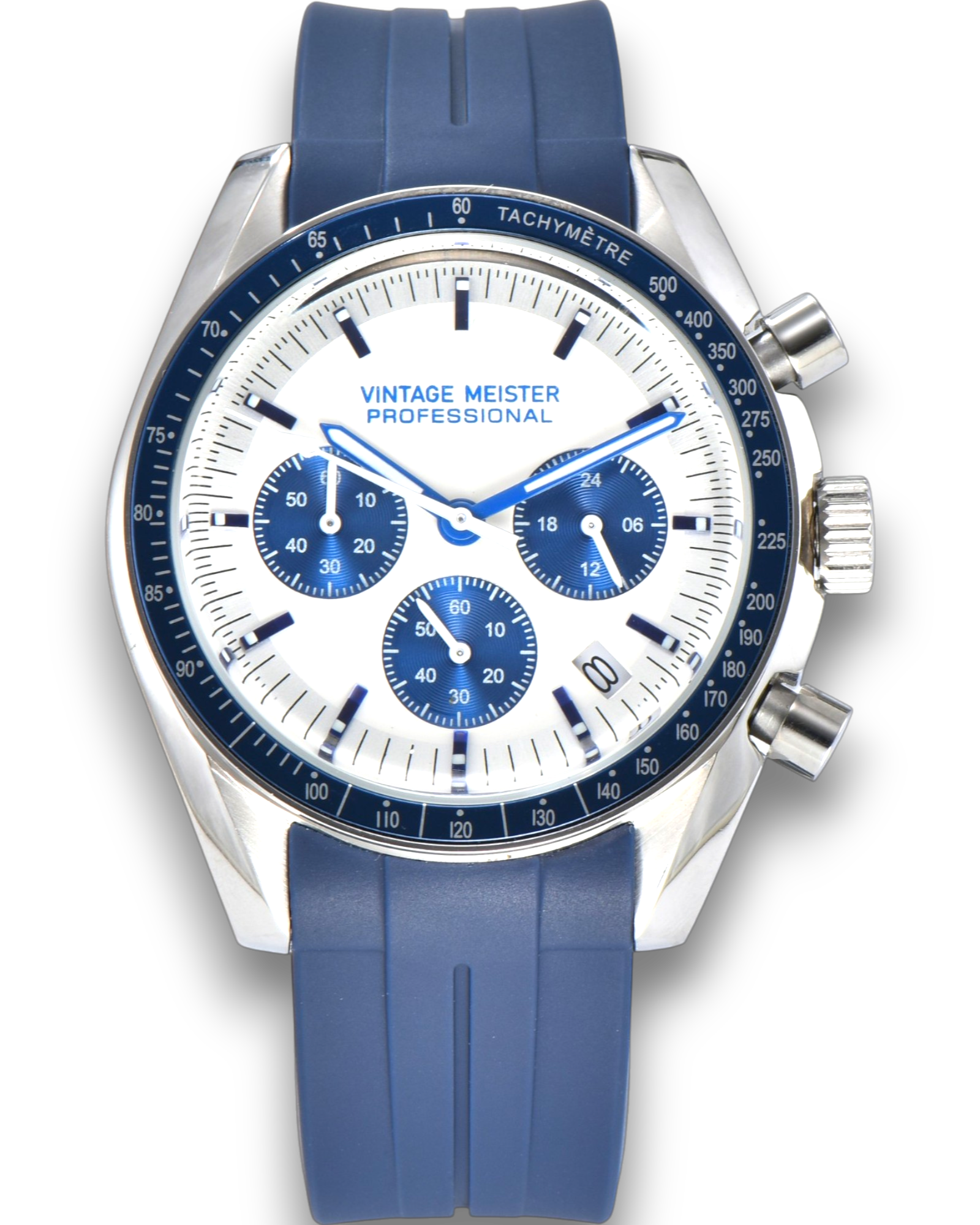 VINTAGE MEISTER - Blue Chronograph Professional Watch