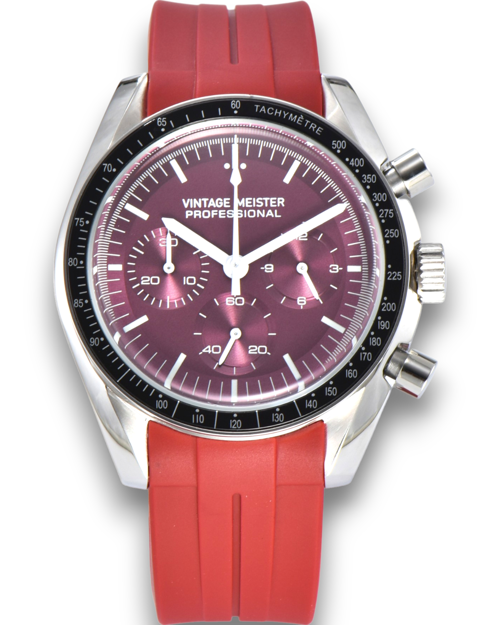 VINTAGE MEISTER - Red Chronograph Professional Watch